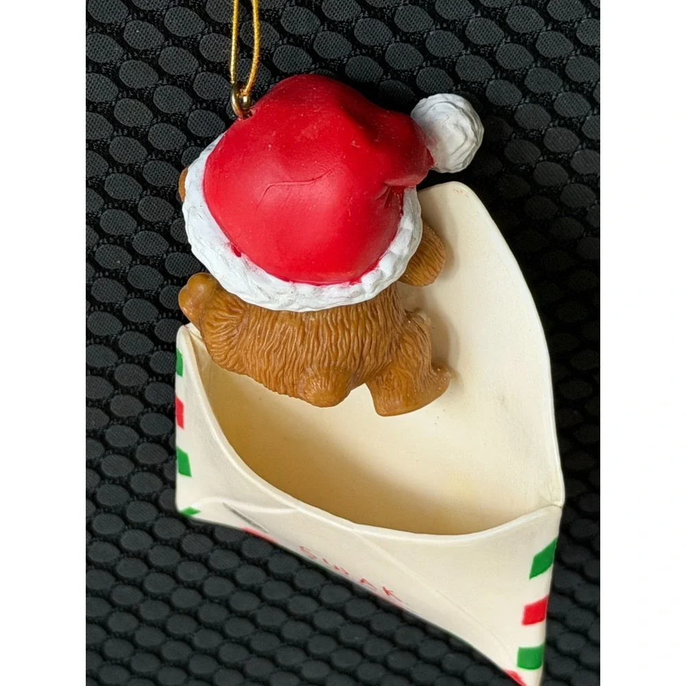 Vintage Letter To Santa Ornament & USPS Mailbox With Letter To Santa Set of 2